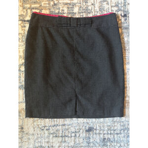 Banana Republic Black/White Dotted Skirt w/Front Slit